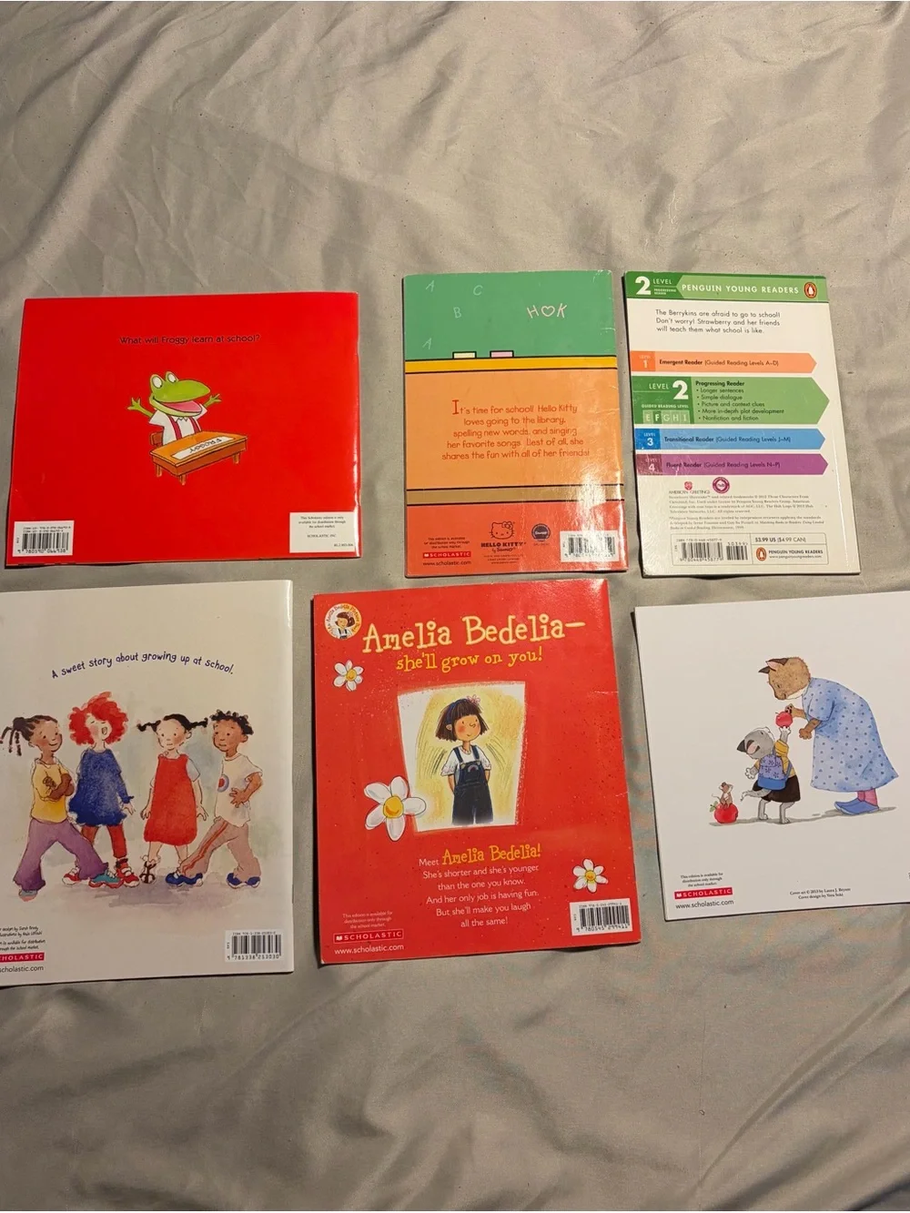 Back To School Book Lot- 6 Children’s Paperback Books